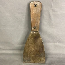 Vintage Red Devil Putty Knife Scraper Wood Handle  USA 3”