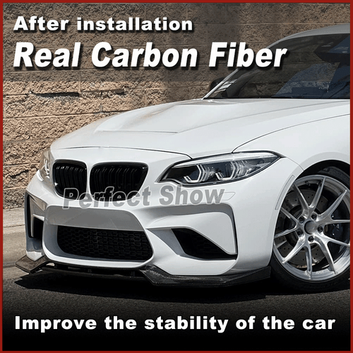 For BMW 2Series F87 M2 Coupe 2016-20 REAL Carbon Fiber Front Bumper Lip Spoiler - Picture 11 of 15