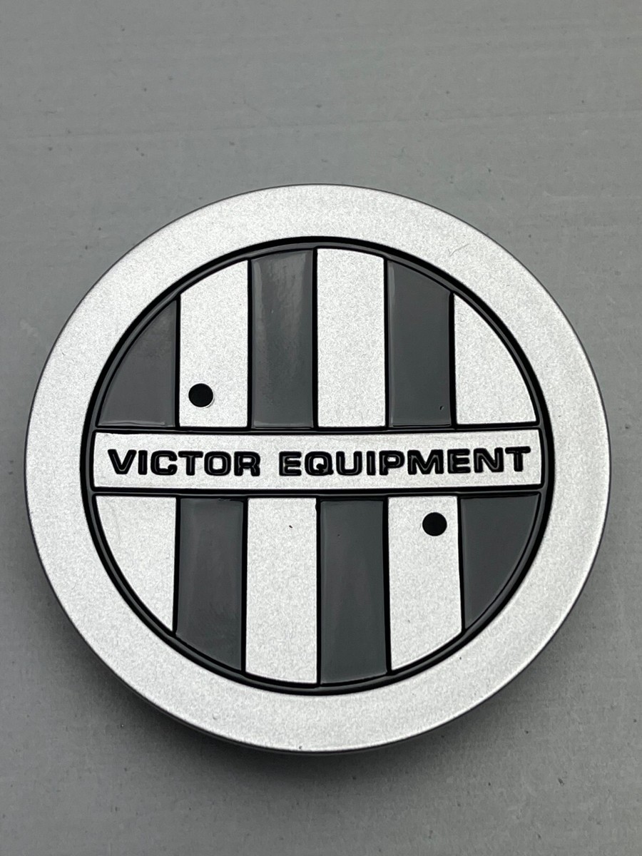 Victor Equipment Silver W/Black Checker Snap In Wheel Center Cap