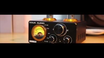 Douk Audio ST-01-PRO Bluetooth Tube Amplifier VU Meter USB DAC