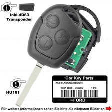 Auto Ersatz Funk Klapp Schlüssel für Ford B-C-S-Max Mondeo Galaxy Fiesta Focus
