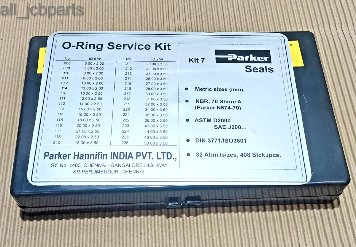 オリエンテーリング バッジ Parker O-Ring Service Kit Series 7, Size: 3 Mm To 50 Mm NBR, 70