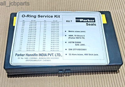 Parker O-Ring Service Kit Series 7, Size: 3 Mm To 50 Mm NBR, 70 Shore A, N674-70