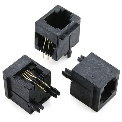 [20pcs] 61837-0641 RJ-11 Phone Socket THT