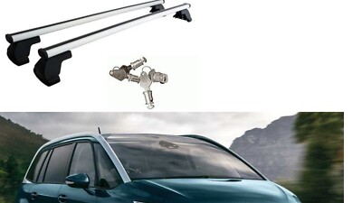 DACHTRÄGER ALUMINIUM FÜR CITROEN C4 GRAND PICASSO BJ 2017 MIT SCHIENE 4 SER