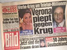 Bildzeitung vom 09.01.1999 * 18. 19. 20. Geburtstag Geschenk * Manfred Krug