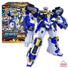 Metal Cardbot S BLUECOP TRINITY Police Car Transformer Robot Toy 2025