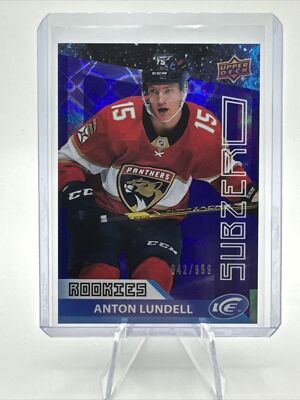 2021-22 UD Ice Sub Zero Rookies #SZ-36 Anton Lundell /999 - Florida Panthers