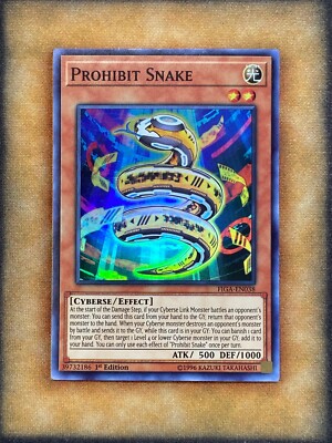 Yugioh Prohibit Snake FIGA-EN038 Super Rare 1st Ed NM