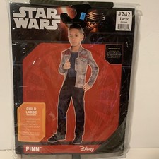 New Disney Star Wars Force Awakens Finn Child Halloween Costume Large 12-14
