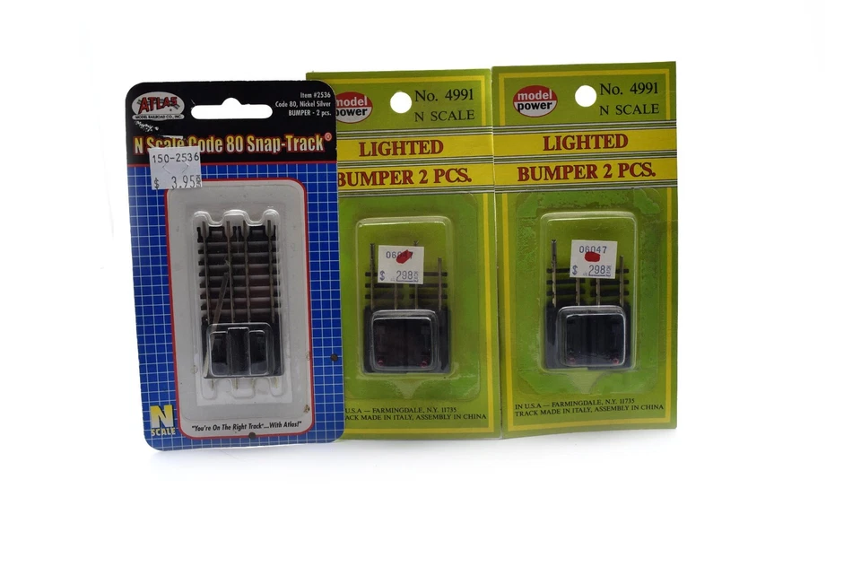Atlas Model Power Assorted Track Switch Bumpers Snap Track - Image 4 of 4