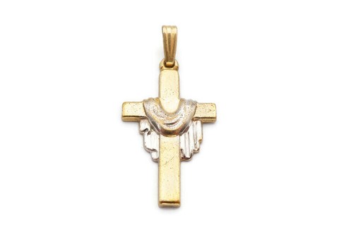 14 KGF PPC cross pendant Gold Filled - Gem