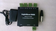 LightShow DMX DMX512-CYTS008 8-Channel Relais Control Relay Switch Controller