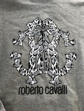 Brand New 660 Roberto Cavalli Large CRC Logo Zip Up Sweatshirt SIZE XL DS