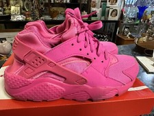 Nike Air Huarache Run Triple Red Running Shoes Sneakers 654275-607 Youth 5.5Y