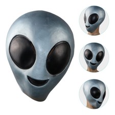 Máscara de cabeza de alienígena de Halloween Disfraz Prendas para la cabeza Decorativas para hombres Máscaras de fiesta