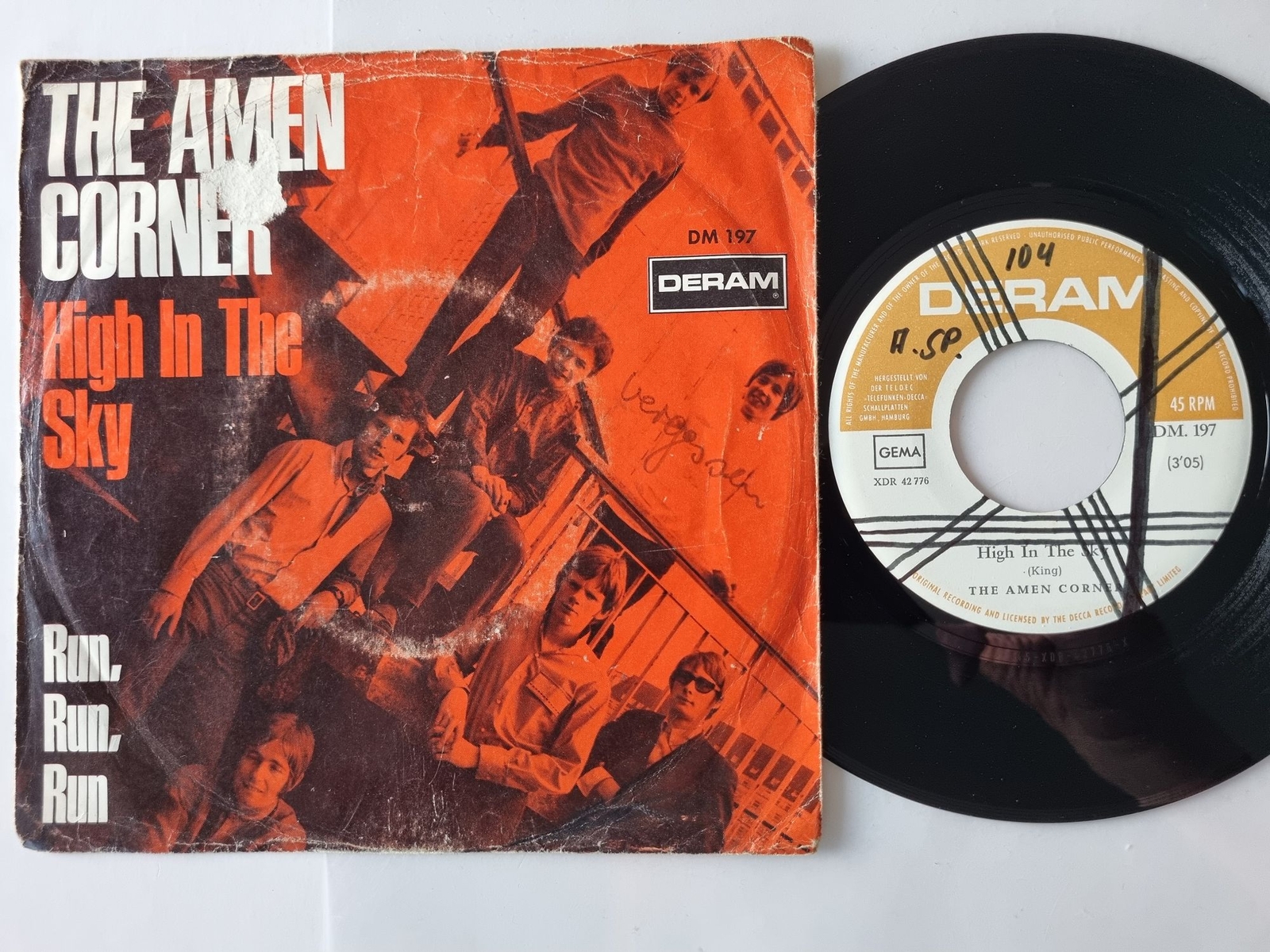 Amen Corner - High in the sky 7'' Vinyl Germany