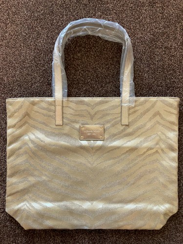 michael kors gold canvas bag