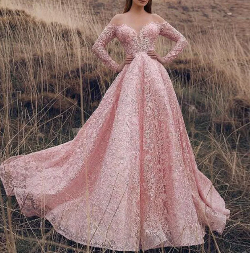 short white lace long sleeve wedding dress Short White A-Line Illusion Neck Long Sleeves Lace Wedding Dresses