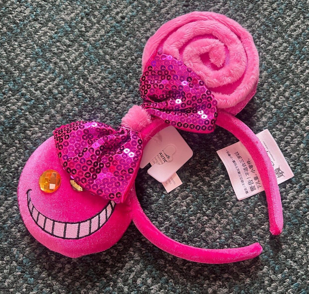 NEW DISNEY EARS HEADBAND MINNIE MOUSE CHESHIRE CAT FROM  display picture 1