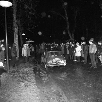 Claude Twigdon & Anthony Gorst Mini Cooper Monte Carlo Rally 1965 Old Photo