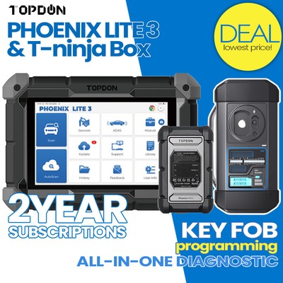 TOPDON Phoenix LITE3 Bidirectional K-ey Coding OBD2 Scanner MAX Diagnostic Tool