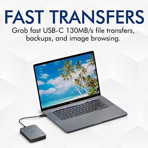 Disque dur externe sécurisé LaCie Mobile Drive, 5 To - Photo 6/7
