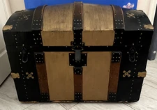1800's Dome Top Steamer Trunk- Antique