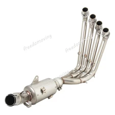 For QJMOTOR QJ800GS-G SRK800RR 2023 Stainless Steel Exhaust System Front Pipe