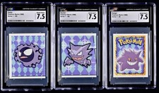 Pokémon 1998 Topps Merlin Series 1 Gengar Haunter Gastly Set CGC 7.5 NM+ 😈