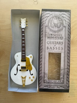 Mini Gretsch White Falcon 10  With Display Stand