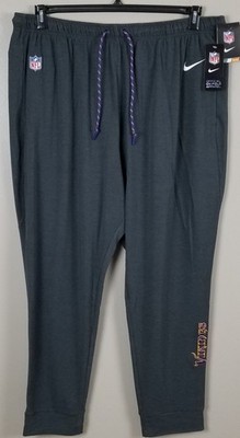 NIKE MINNESOTA VIKINGS NFL TEAM-ISSUED PANTS SWEATPANTS JOGGERS GREY (SIZE 3XL)