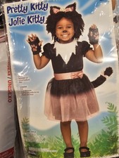 Fun World Kitty Cat Child Girl Costume - X-Large 4t-6t Dress Up Halloween Dress