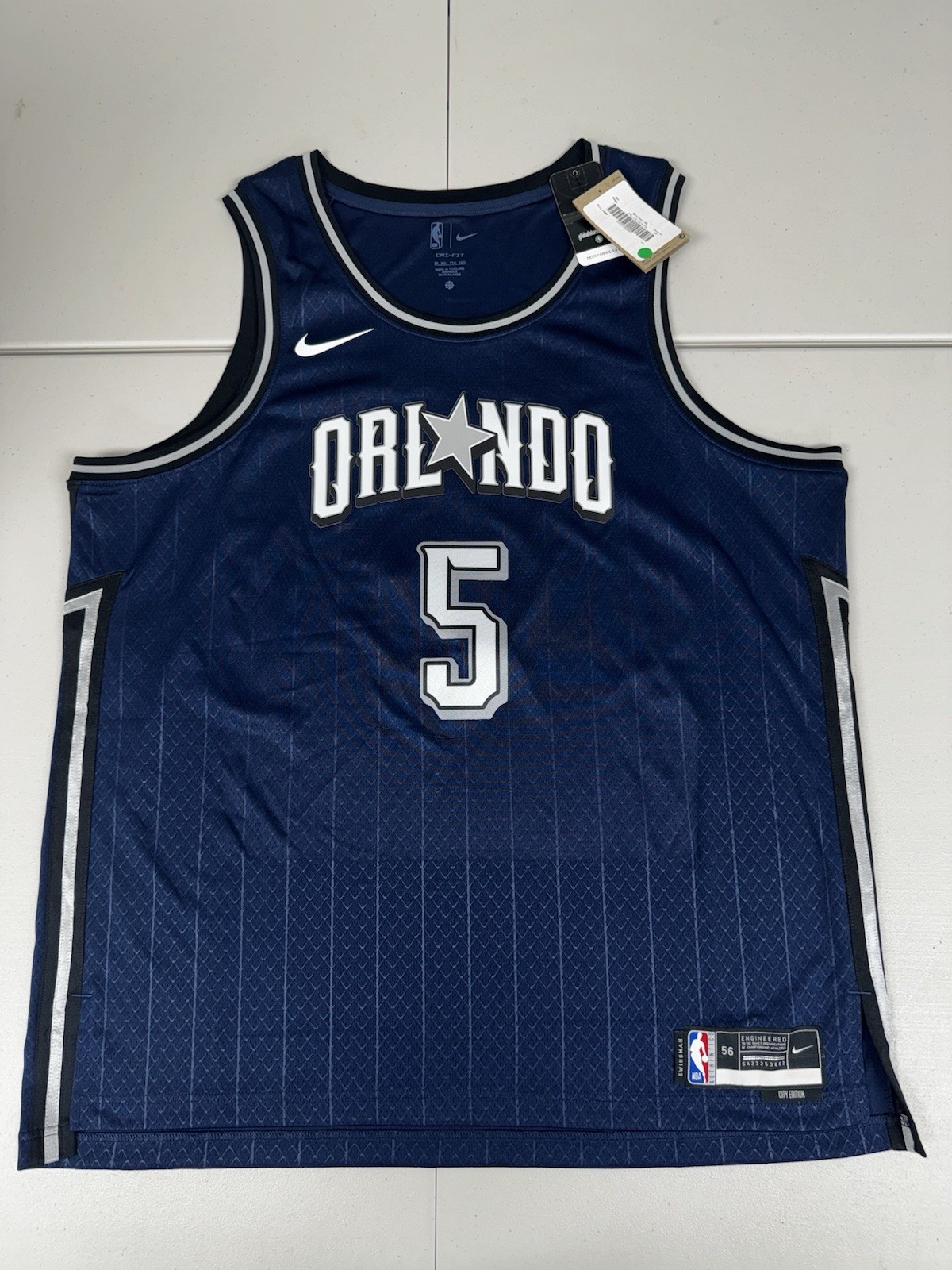 Nike Orlando Magic Paolo Banchero NBA Swingman Jersey City Edition Size 2XL 56