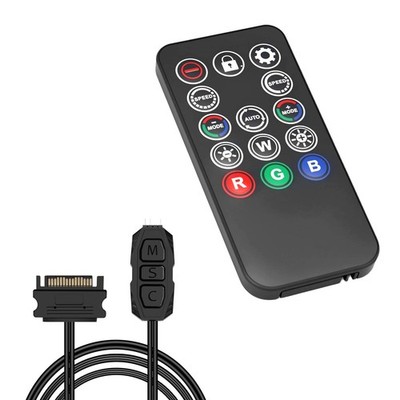 ARGB Controller Remote für ARGB Splitter QIQIAZI SATA Power RGB Fans Controller