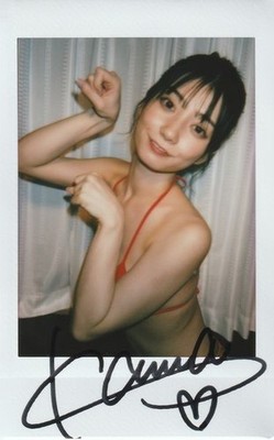 Kanna Seto Polaroid Instax Cheki Foto Autogramm Hard Signed #8218