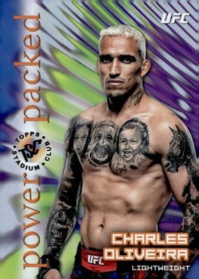 CHARLES OLIVEIRA 2025 Topps Stadium Club UFC Power Packed Holo #PD