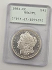 Rare 1884 Cc Morgan Rattler Silver Dollar Us Coin PCGS Ms63PL Proof Like