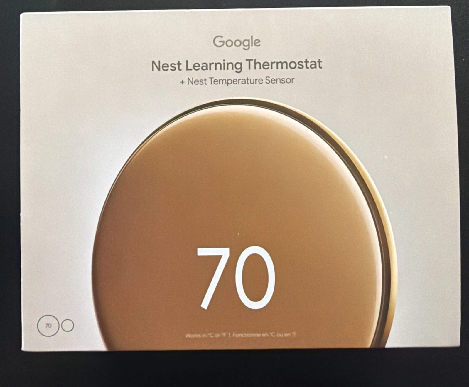 Google Nest Learning Thermostat 4th Gen Polished Gold Temperature Sensor
Opens in a new window or ta