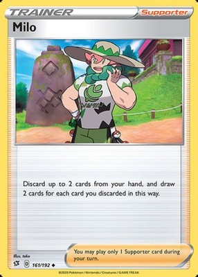 Milo - 161/192 - Uncommon - Near Mint - Sword & Shield - Rebel Clash