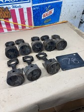 Used Sbc Engine Pistons And Rods 3911076 Set Of 8 Project Or For Parts Gm Flat O