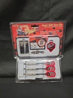 Vintage Dale Earnhardt Quick Shift GLD Dart Set  w/ Belt Clip Carry New (Lot1)