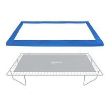 Super Spring Cover - Safety Pad, Fits 8 X 14 FT Rectangular Trampoline Frame ...