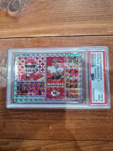 2020 Panini Mosaic Patrick Mahomes Montage Silver Mosaic PSA 9 !! 🔥🔥 KC Chiefs