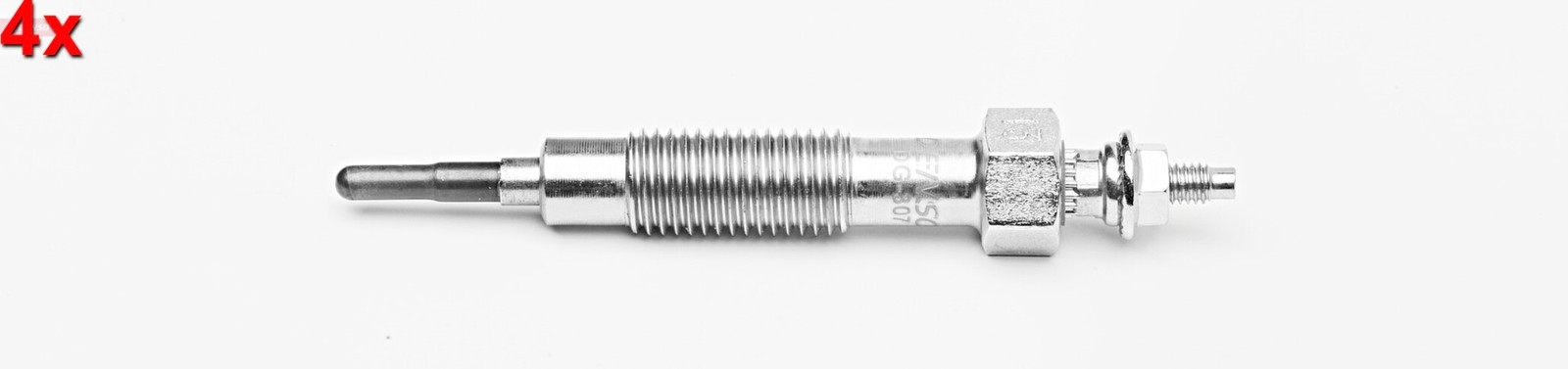 DENSO 4x Glow Plugs For NISSAN Bluebird Laurel Pick Up Serena 85-07 11065-G5501