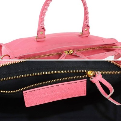 BALENCIAGA Classic City 2way Hand Shoulder Bag 431621 Pink Logos
