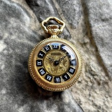 Vintage MILLJON R Swiss Made 70s pocket watch Gold Plated 17 Jewels