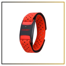 Heart Rate Monitor Armband Bluetooth ANT+ Optical Sensor Rechargeable Red