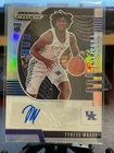 2020-21 Panini Prizm Draft Picks Silver Tyrese Maxey Auto Rookie! NICE!
