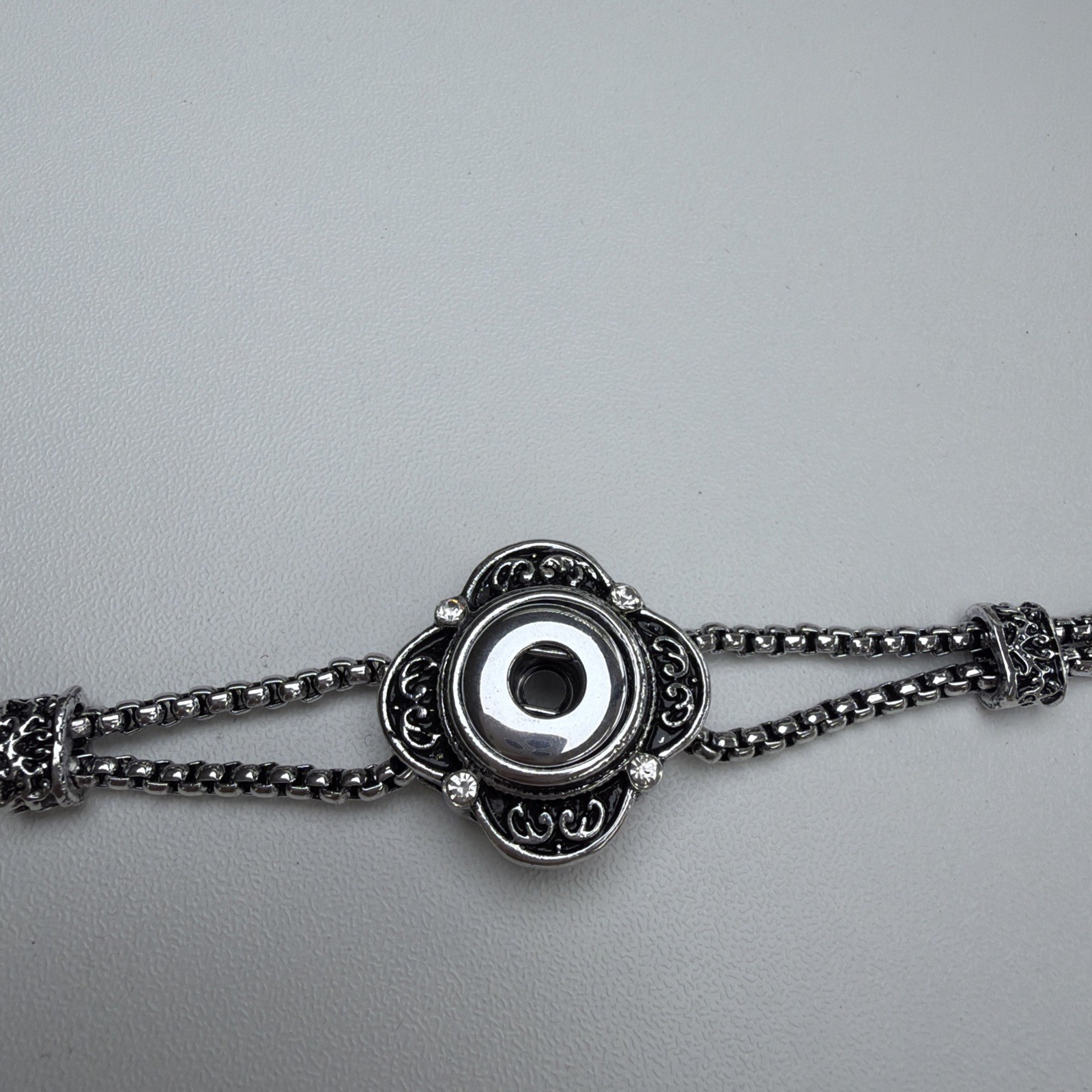 New Ginger Snap Charm Bracelet Adjustable 12mm Gingersnaps Petite Snaps Western